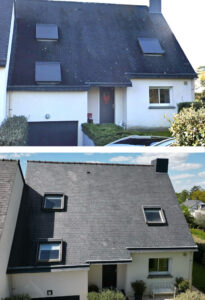 Démoussage de toiture à rennes